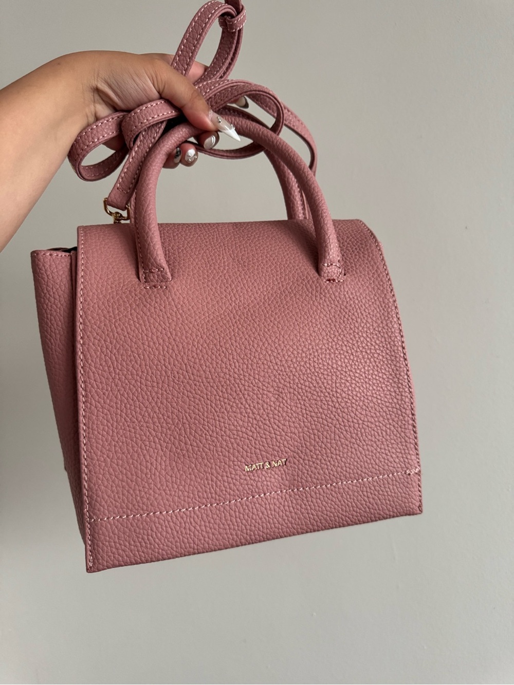 Matt & Nat Dusty Rose Top-Handle Satchel